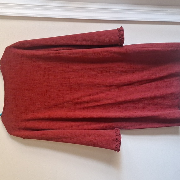 Cynthia Rowley Rust Red Tunic Dress Size M - Picture 7 of 9